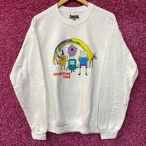 Adventure Time Cartoon Network Crewneck Sweater size Medium